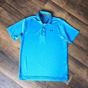 Under Armour Loose heat gear blue Polo Shirt